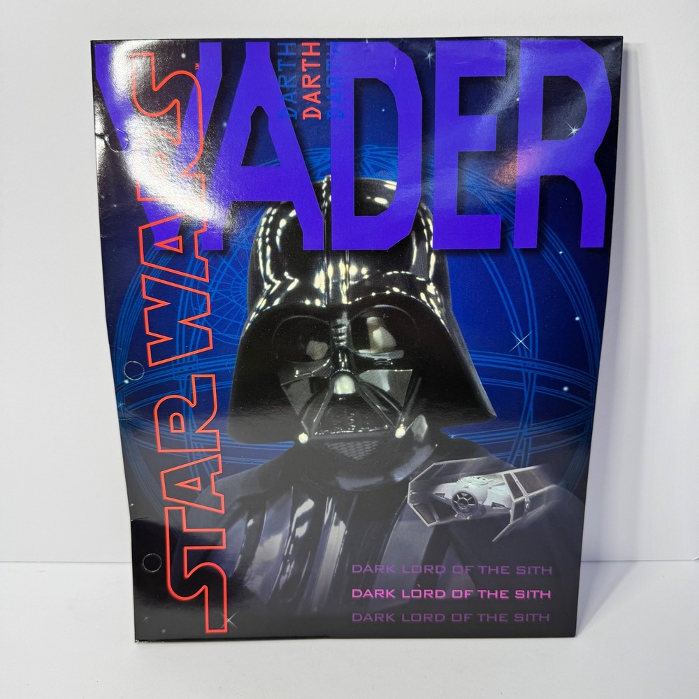 Vintage 1996 Mead Star Wars Darth Vader Portfolio Folder Dark Lord of the Sith